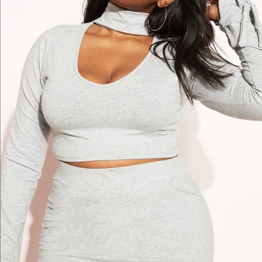 Rebdolls 2 piece mini skirt and crop top Set